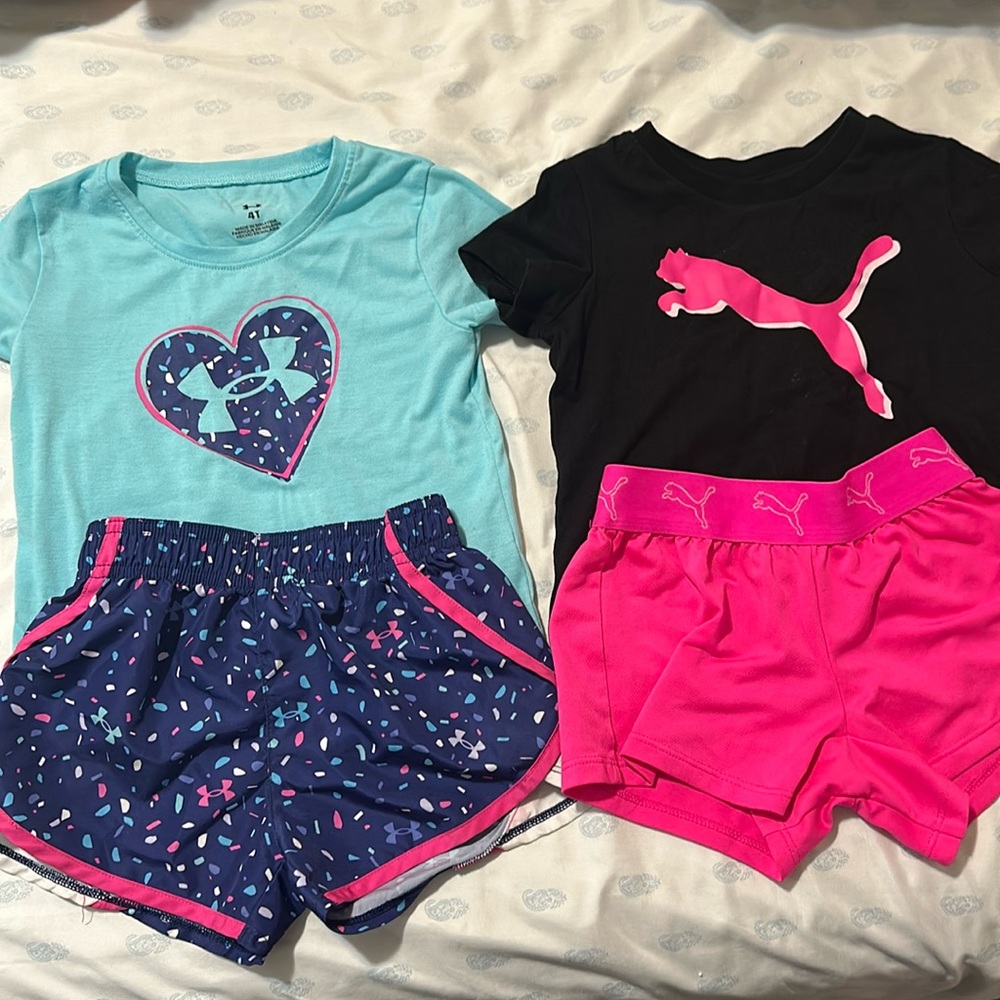 Little girls workout sets.size 4&3-4
